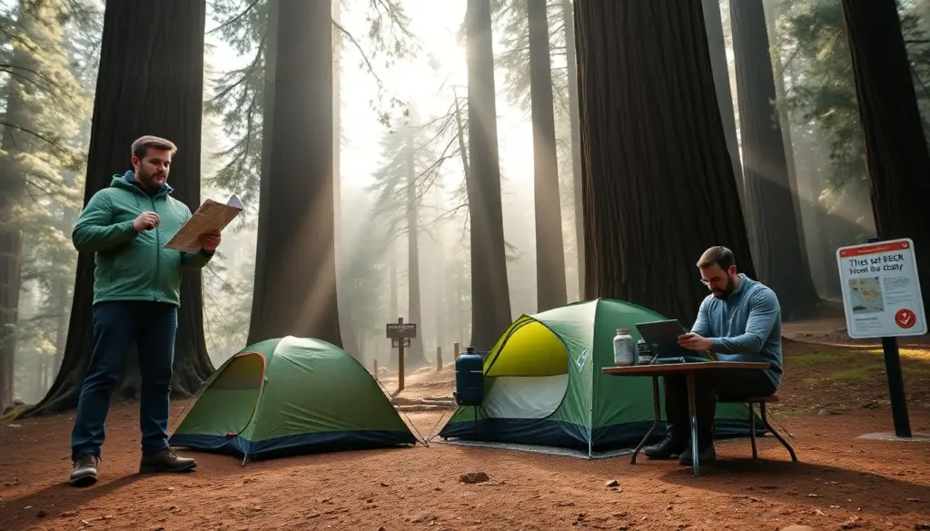 camping redwood national park
