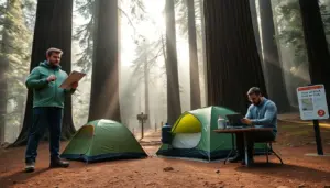 camping redwood national park